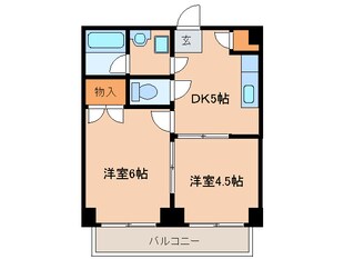 ビバリーハウス南福岡６(Ａ)の物件間取画像